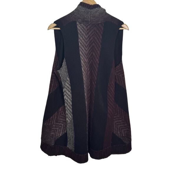 Anthropologie Sleeping On Snow Women’s Mabli Open Cardigan Vest Wool Aztec XS - Picture 8 of 10
